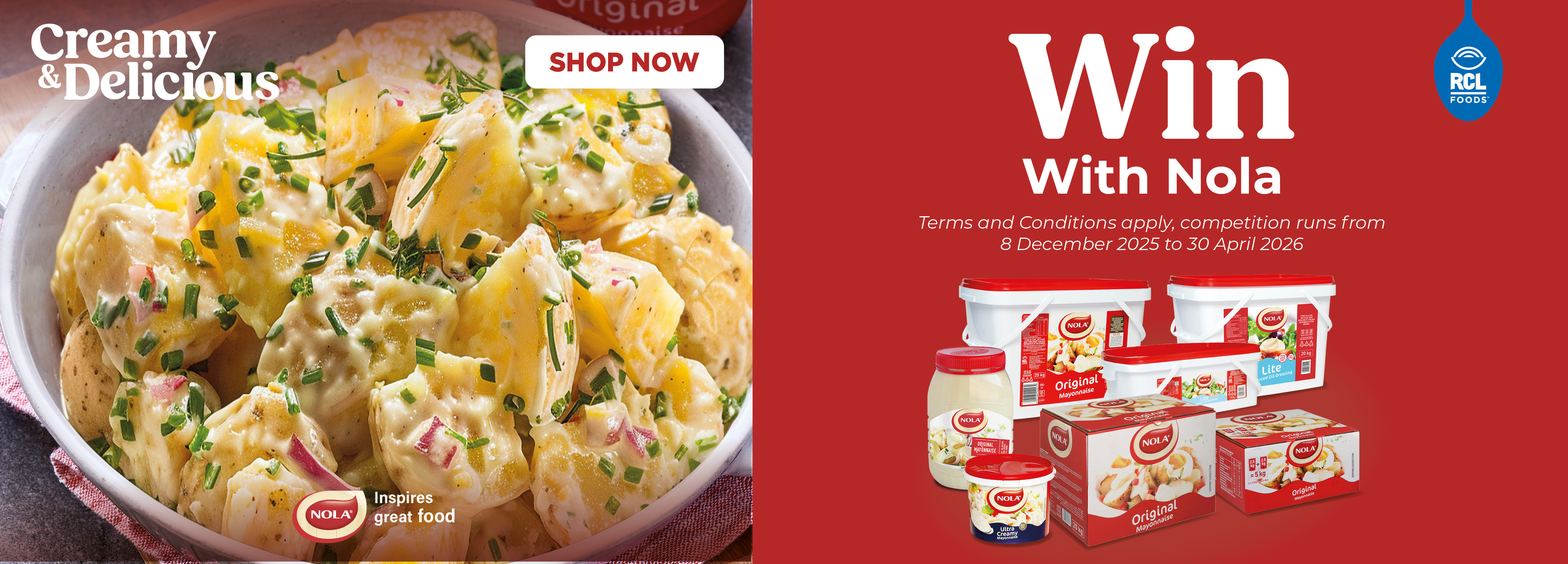 Creamy and Delicious - Win with Nola - 8 December 2025 - 30 April 2026