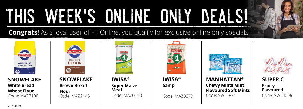 Save yourself time and money! Login and place your order online.