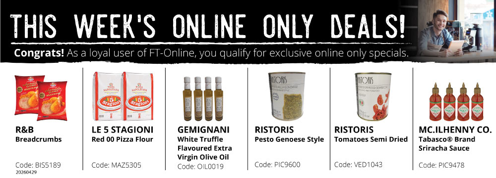 Save yourself time and money! Login and place your order online.