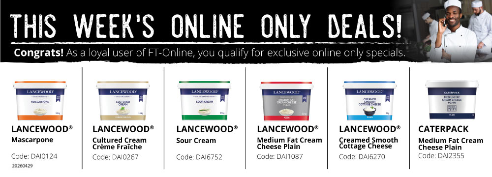 Save yourself time and money! Login and place your order online.