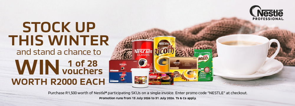 Stock up this Winter Win 1 of 28 Vouchers Worth R2000 Each