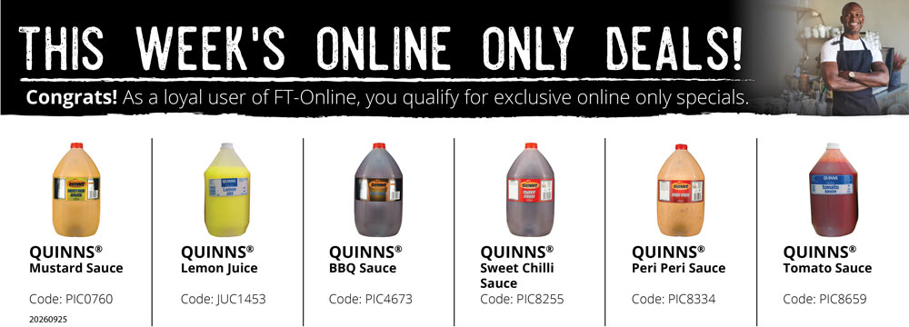 Save yourself time and money! Login and place your order online.